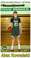 Boylan Boys Basketball Senior Banner 2026 Alex Kowalski