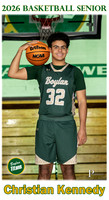 Boylan Boys Basketball Senior Banner 2026 Christian Kennedy