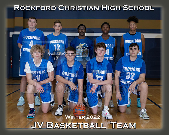 Rockford Christian 2022 8x10 Team JV Basketball Boys