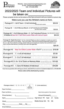 RC2022-2023 Sports Order Form Page 2