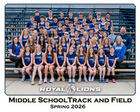 Rockford Christian Middle School Track and Field Team and Individuals Picture Gallery Spring 2026