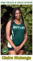Boylan Track and Field Senior Banner 2026 Claire Mulenga