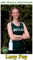 Boylan Track and Field Senior Banner 2026 Lucy Fey