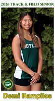 Boylan Track and Field Senior Banner 2026 Demi Hampilos