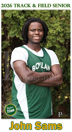 Boylan Track and Field Senior Banner 2026 John Sams