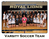 Rockford Christian Girls Varsity Soccer Team and Individuals Picture Gallery Spring 2026