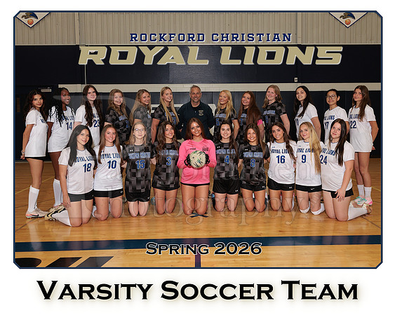 RC Spring 2026 Girls Varsity Soccer Team Photo