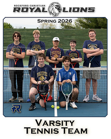 RC Spring 2026 Varsity Boys Tennis Team