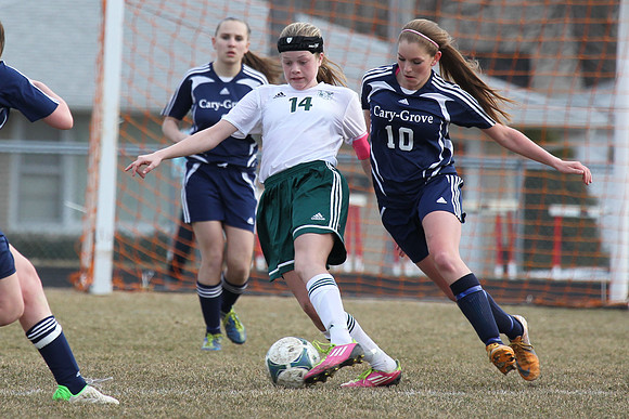 Boylan Girls JV Soccer vs Cary-Grove 4-5-2013-1011