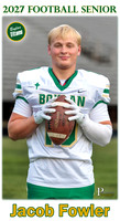 Boylan Football Senior Banner 2027 Jacob Fowler
