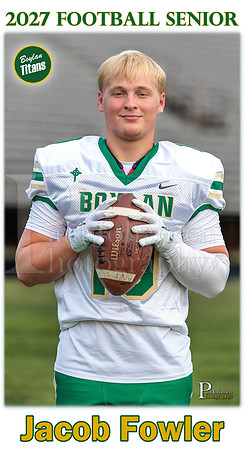 Boylan Football Senior Banner 2027 Jacob Fowler