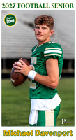 Boylan Football Senior Banner 2027 Michael Davenport