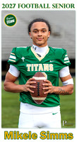Boylan Football Senior Banner 2027 Mikele Simms