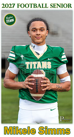 Boylan Football Senior Banner 2027 Mikele Simms