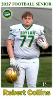 Boylan Football Senior Banner 2027 Robert Collins