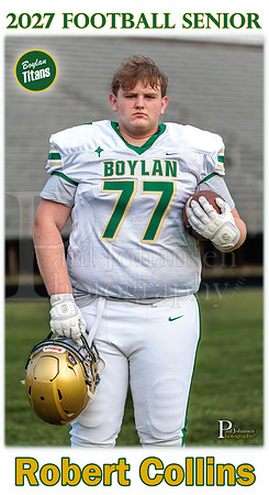 Boylan Football Senior Banner 2027 Robert Collins