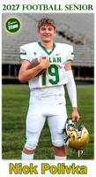 Boylan Football Senior Banner 2027 Nicholas Polivka #2