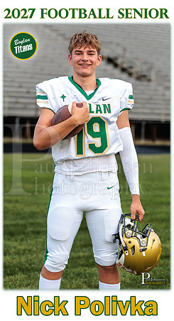 Boylan Football Senior Banner 2027 Nicholas Polivka #2