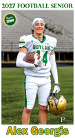 Boylan Football Senior Banner 2027 Alex Georgis #2