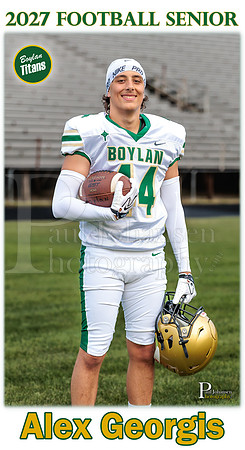 Boylan Football Senior Banner 2027 Alex Georgis #2