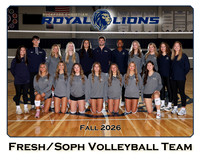 Rockford Christian Girls Fresh/Soph Volleyball Team and Individuals Picture Gallery Fall 2026