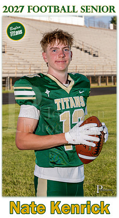 Boylan Football Senior Banner 2027 Nate Kenrick