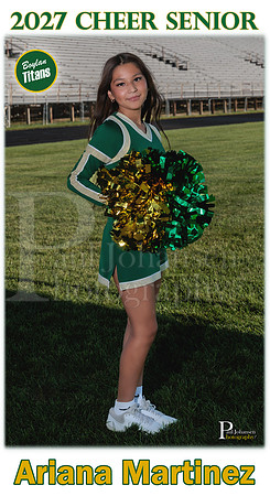 Boylan Cheer Senior Banner Fall 2026 Ariana Martinez