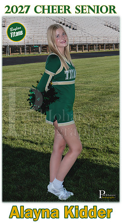 Boylan Cheer Senior Banner Fall 2026 Alayna Kidder