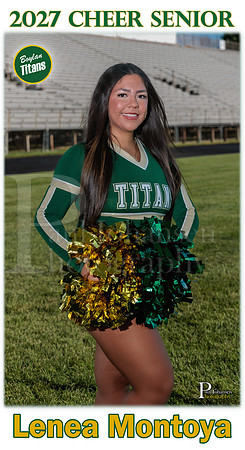 Boylan Cheer Senior Banner Fall 2026 Lenea Montoya