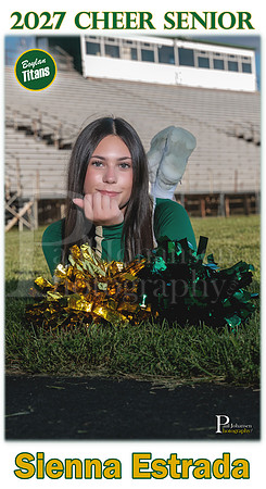 Boylan Cheer Senior Banner Fall 2026 Sienna Estrada