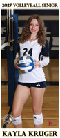 RC Fall Senior Banner Volleyball 2026 Kayla Kruger