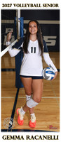 RC Fall Senior Banner Volleyball 2026 Gemma Racanelli