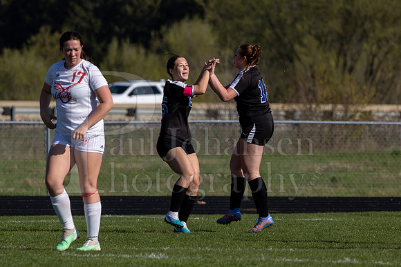 Rockford Christian Girls Varsity Soccer vs Oregon 4-27-2023-0127