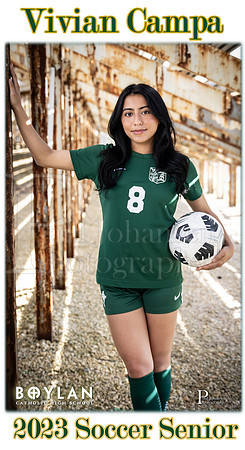 Boylan Spring 2023 Girls Soccer Seniors Banner Vivian Campa