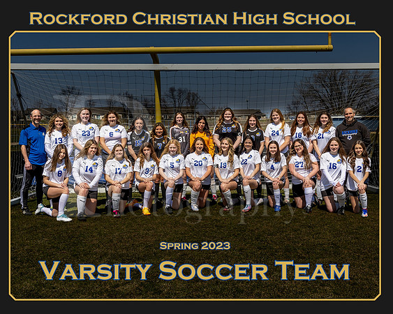 Rockford Christian 2023 8x10 Team Girls Varsity Soccer