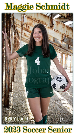 Boylan Spring 2023 Girls Soccer Seniors Banner Maggie Schmidt