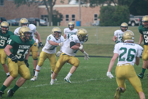 Boylan Boys Football Green  White Games 8-22-2014-3752