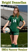 Boylan Spring 2024 Girls Soccer Seniors Banner Brigid Donnellan