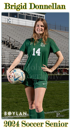Boylan Spring 2024 Girls Soccer Seniors Banner Brigid Donnellan