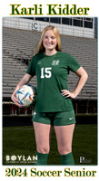 Boylan Spring 2024 Girls Soccer Seniors Banner Karli Kidder