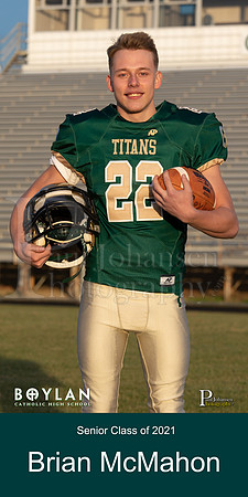 Boylan Varsity 2020 Senior Football Stadium Banners Brian McHahon