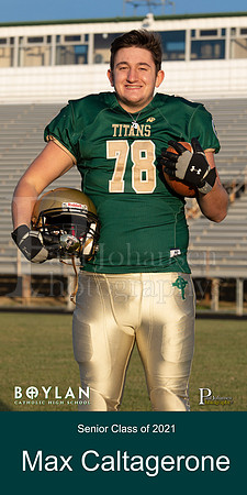 Boylan Varsity 2020 Senior Football Stadium Banners Max Caltagerone 2
