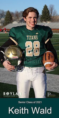 Boylan Varsity 2020 Senior Football Stadium Banners Keith Wald