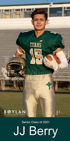 Boylan Varsity 2020 Senior Football Stadium Banners Jon Berry