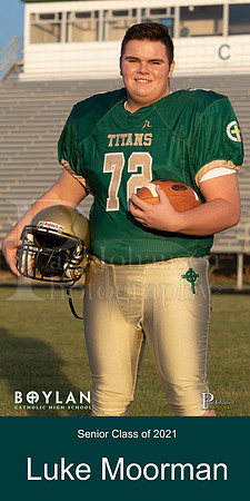 Boylan Varsity 2020 Senior Football Stadium Banners Lucas Moorman