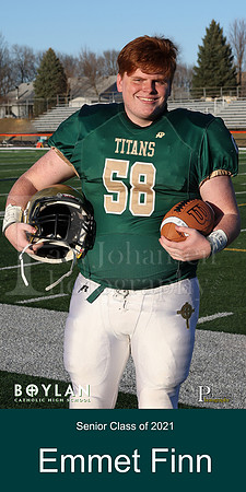 Boylan Varsity 2020 Senior Football Stadium Banners James Finn