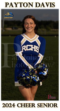 Rockford Christian Fall 2023 Senior Banner Cheer Payton Davis