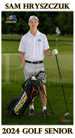 Rockford Christian Fall 2023 Senior Banner Golf Sam Hryszczuk