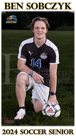 Rockford Christian Fall 2023 Senior Banner Soccer Ben Sobczyk