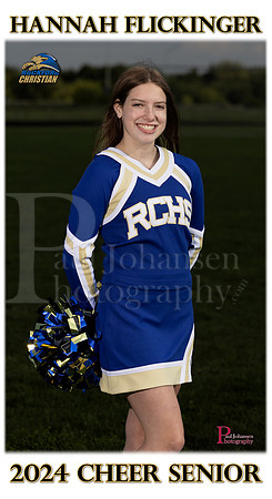 RC Fall Senior Banner Cheer Hannah Flickinger